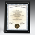 Magnetic Clear on Black Acrylic Certificate Frame (10 1/4"x12 1/4"x1/2")